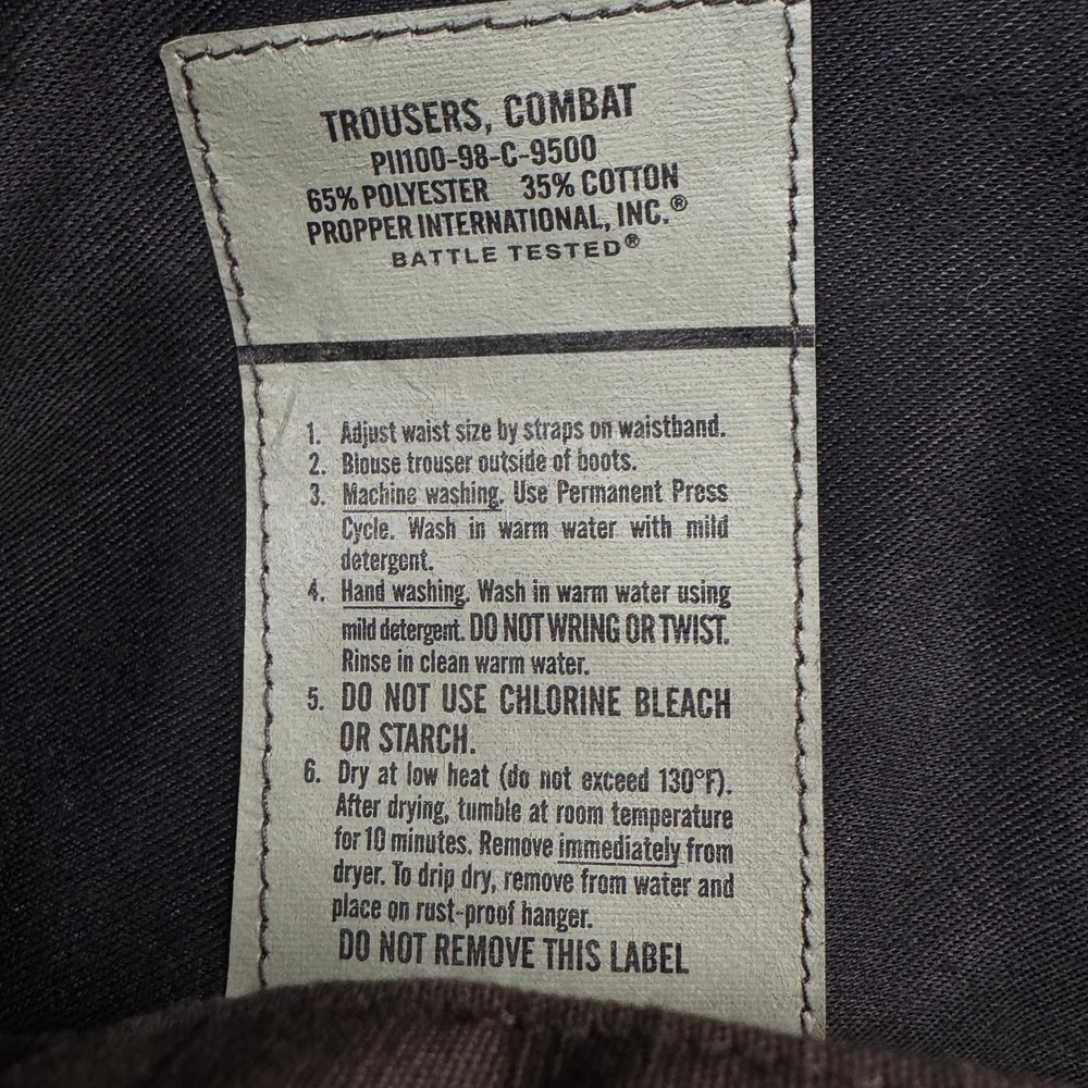 Propper Public Safety Combat Trousers Mens W34 x L31 Brown Cargo Pants BDU - Picture 5 of 12